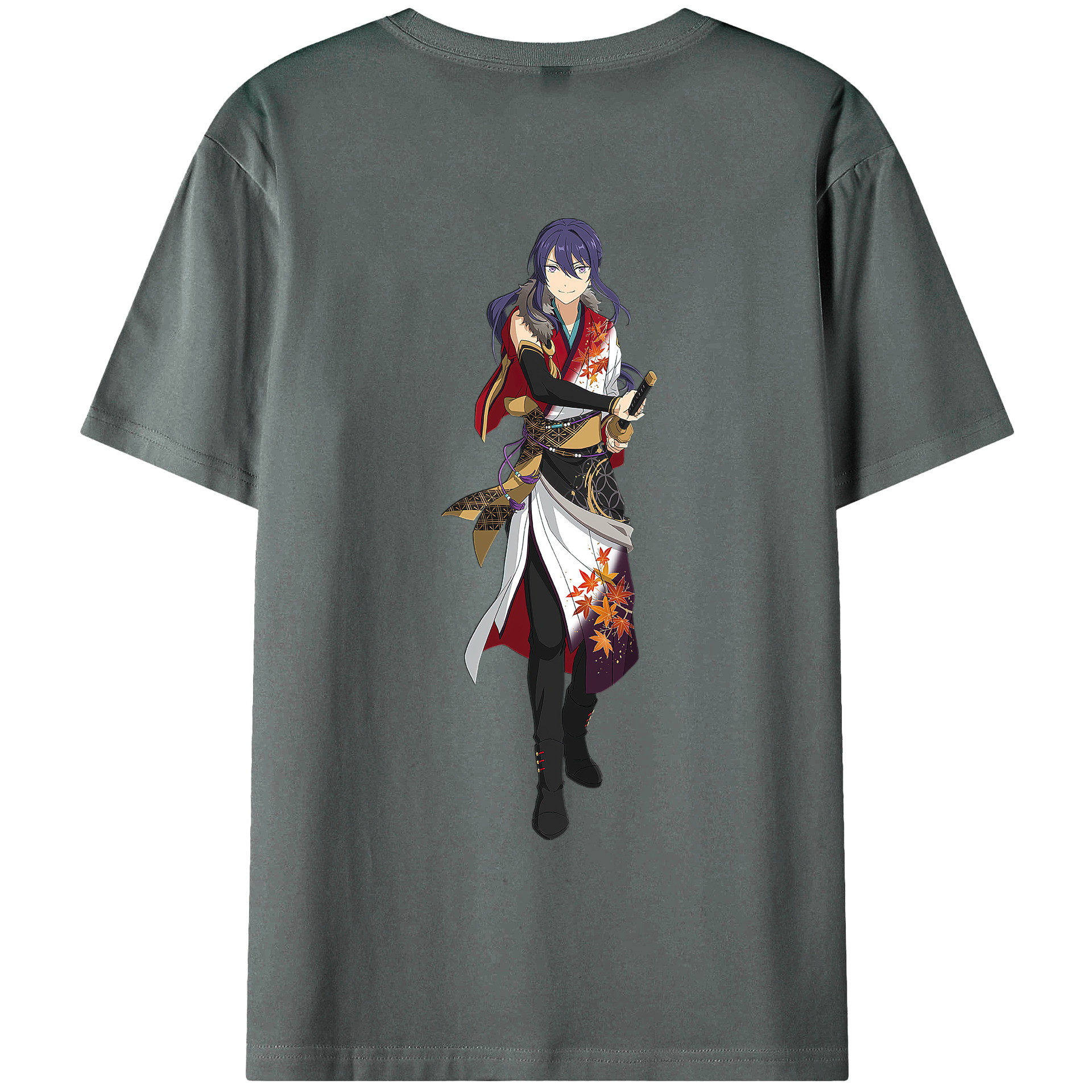 （画像用） あんさんぶるスターズ! Ensemble Stars 綿100％ メンズ半袖Tシャツ（バックプリント） 通気性